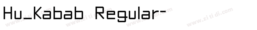 Hu_Kabab Regular字体转换